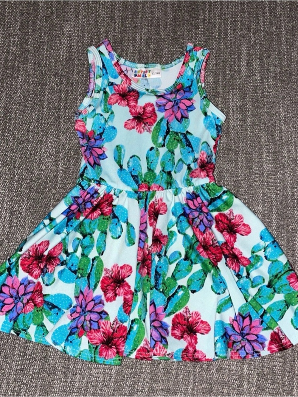 Dot dot smile tank dress 12/24 months